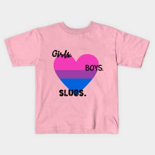 Girls. Boys. Slugs. Kids T-Shirt